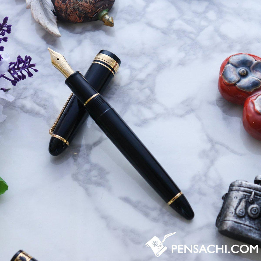 SAILOR 1911 Standard (Mid size) 21 Karat Gold Fountain Pen - Black - PenSachi Japanese Limited Fountain Pen