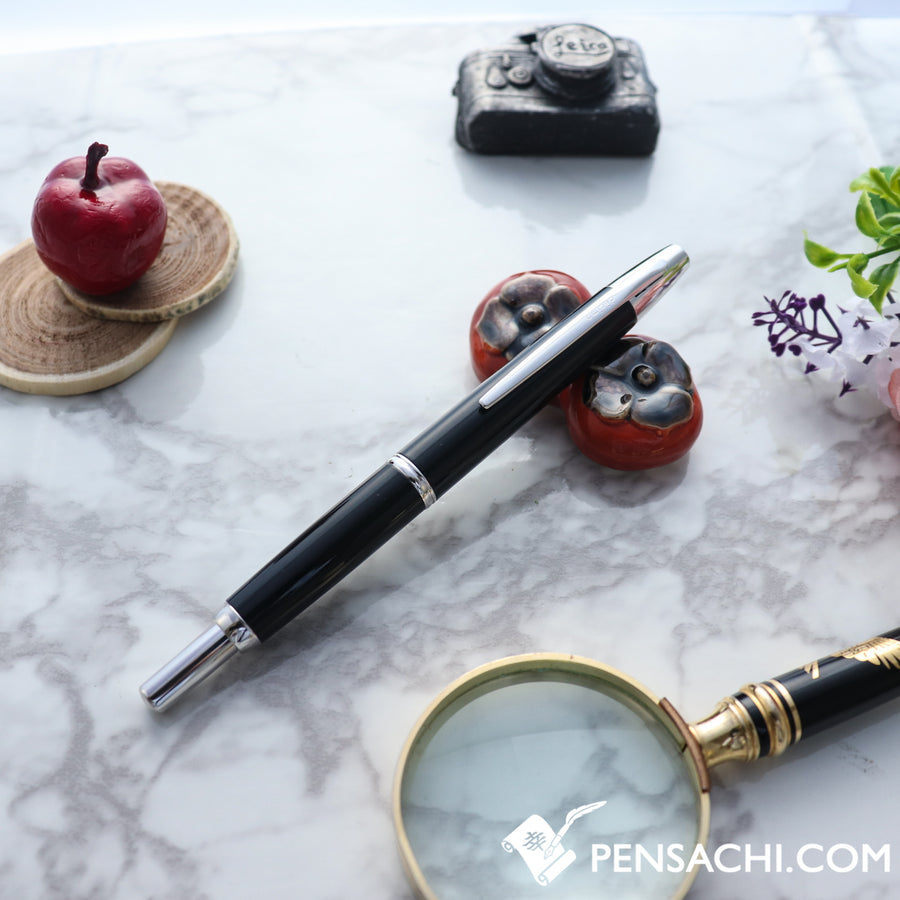 PILOT Vanishing Point Capless Decimo Fountain Pen - Black - PenSachi Japanese Limited Fountain Pen