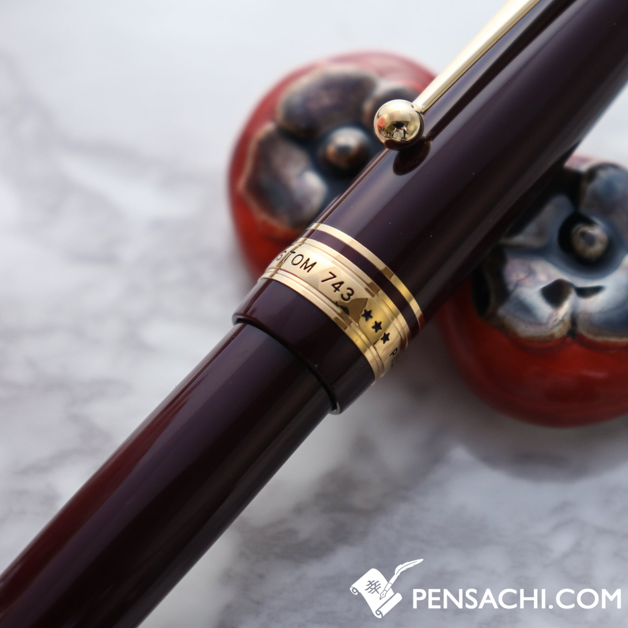 PILOT Custom 743 Fountain Pen - Deep Red | PenSachi - Japan