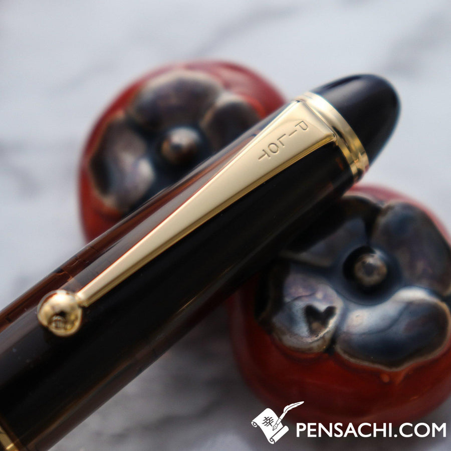 PILOT Custom 823 Fountain Pen - Amber Brown Demonstrator - PenSachi Japanese Limited Fountain Pen