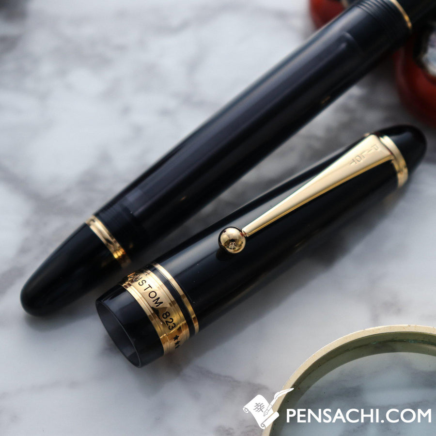 PILOT Custom 823 Fountain Pen - Smoke Black Demonstrator - PenSachi Japanese Limited Fountain Pen
