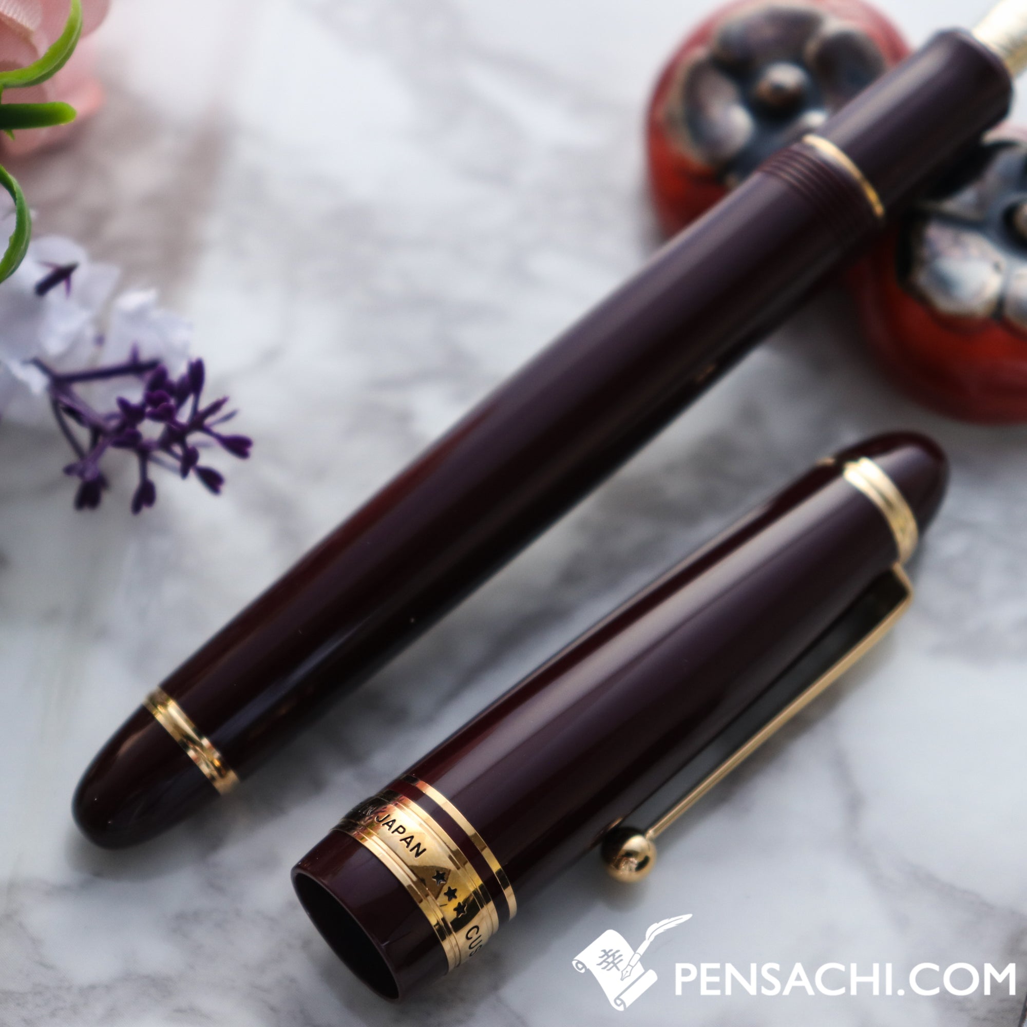 PILOT Custom 743 Fountain Pen - Deep Red | PenSachi - Japan