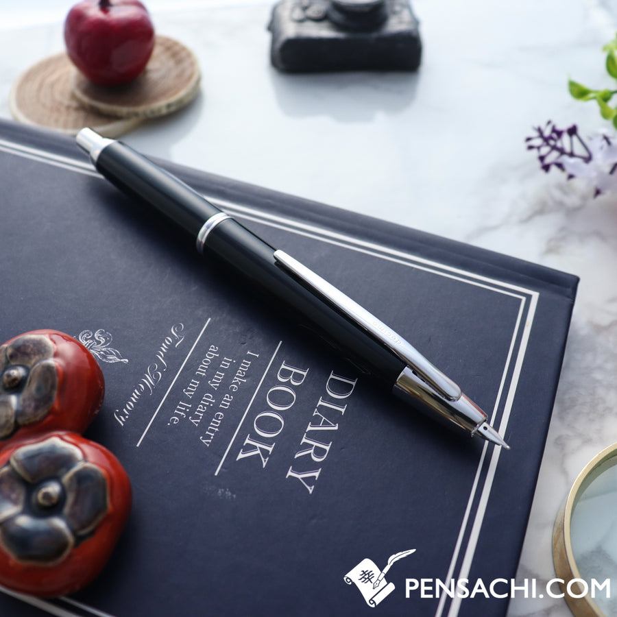 PILOT Vanishing Point Capless Decimo Fountain Pen - Black - PenSachi Japanese Limited Fountain Pen