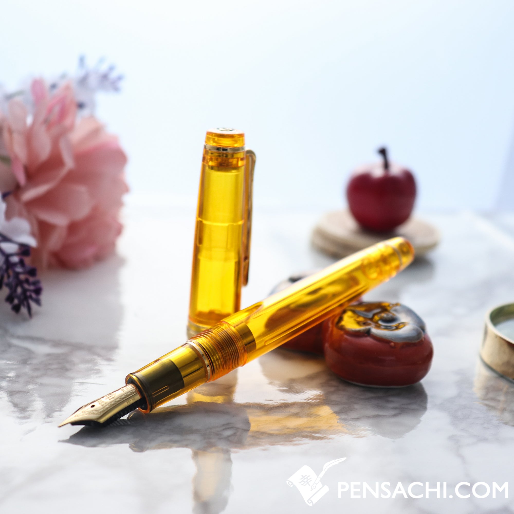 SAILOR Limited Edition Pro Gear Slim (Sapporo) Demonstrator Fountain Pen -  Cyber Yellow