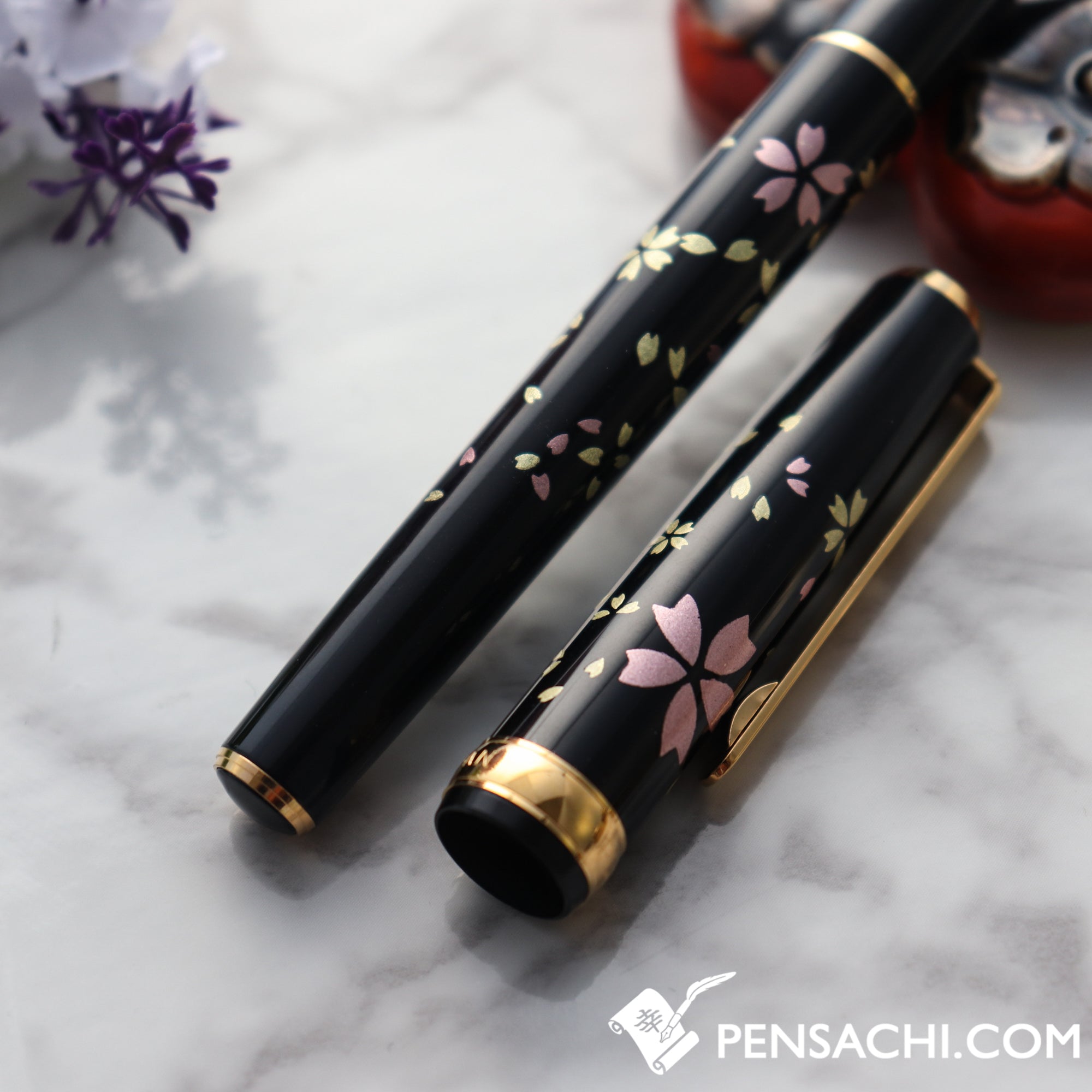 インチガワー 26年 Japan Exclusive by CLUB QING PLATINUM Kanazawa Haku Standard Fountain Pen - Swirling Petals of