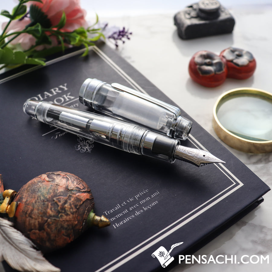 SAILOR King of Pens Pro Gear Fountain Pen - Demonstrator Transparent Crystal - PenSachi Japanese Limited Fountain Pen