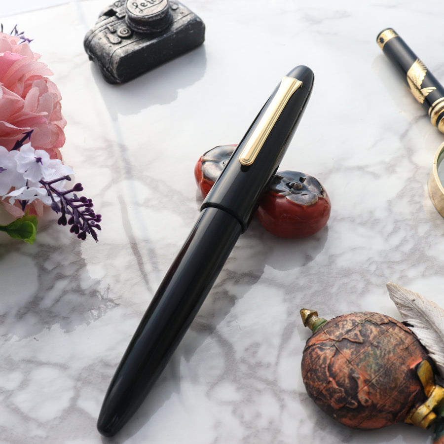 SAILOR King of Pens 1911 Ebonite Naginata Togi Fountain Pen - Black - PenSachi Japanese Limited Fountain Pen