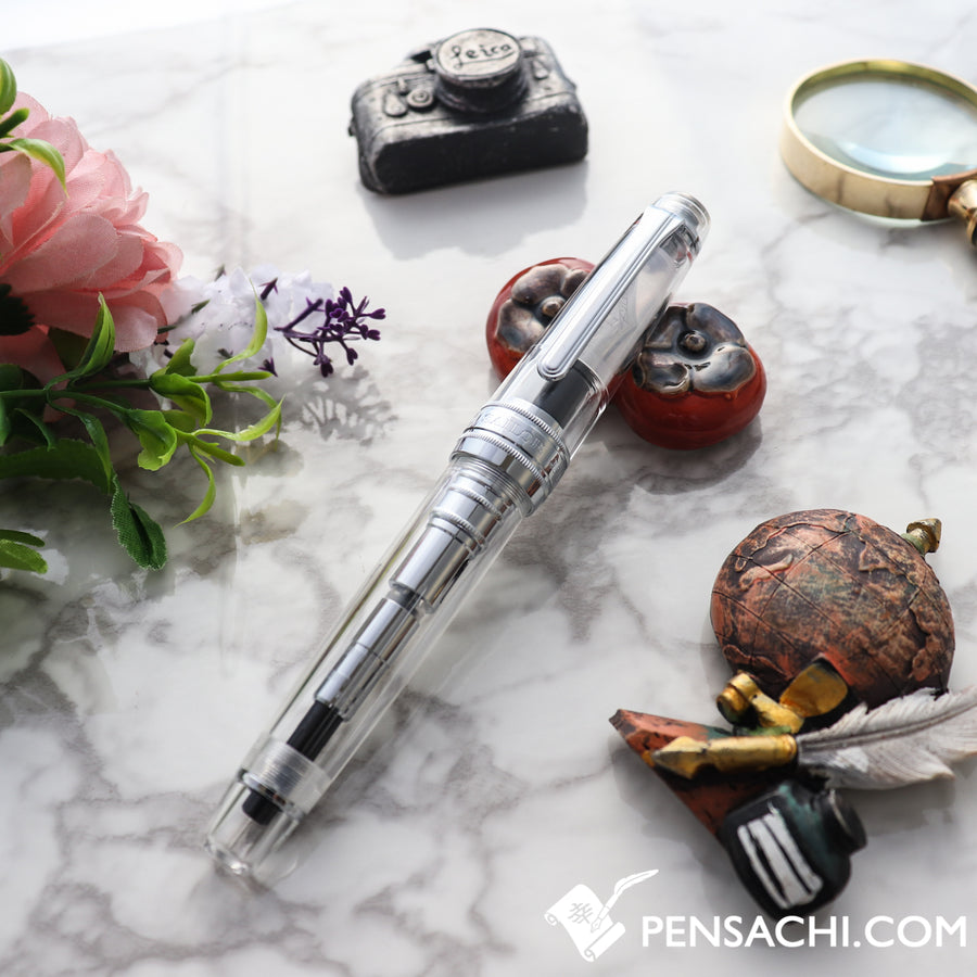 SAILOR King of Pens Pro Gear Fountain Pen - Demonstrator Transparent Crystal - PenSachi Japanese Limited Fountain Pen