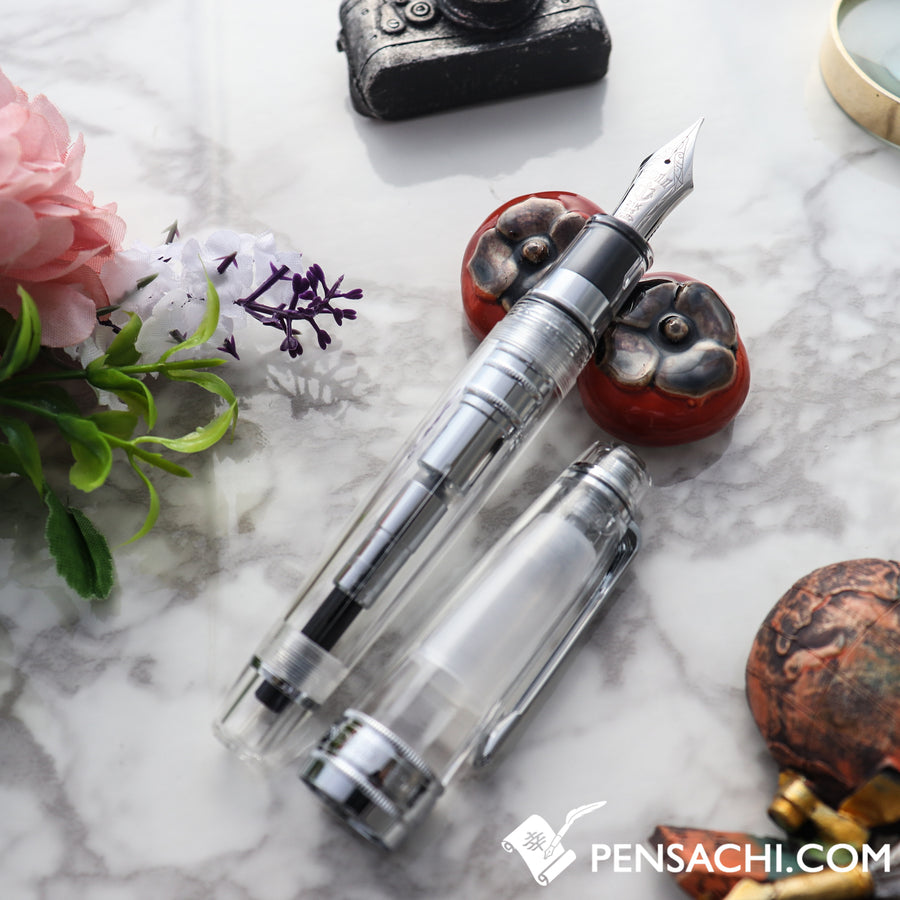 SAILOR King of Pens Pro Gear Fountain Pen - Demonstrator Transparent Crystal - PenSachi Japanese Limited Fountain Pen