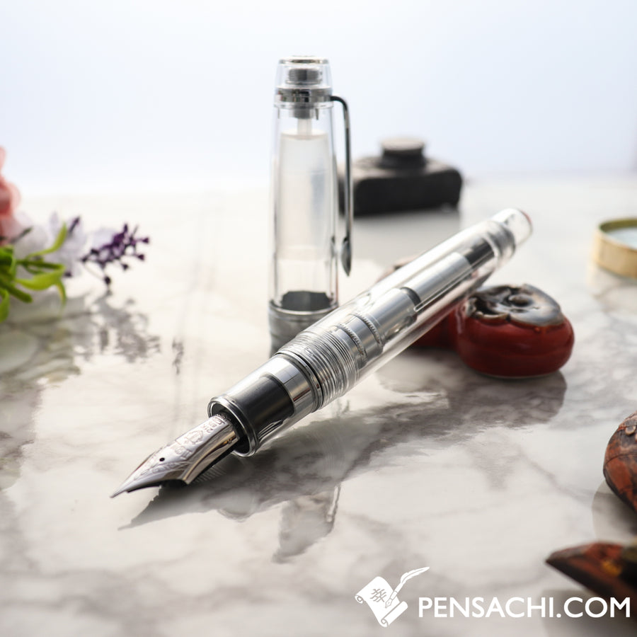 SAILOR King of Pens Pro Gear Fountain Pen - Demonstrator Transparent Crystal - PenSachi Japanese Limited Fountain Pen