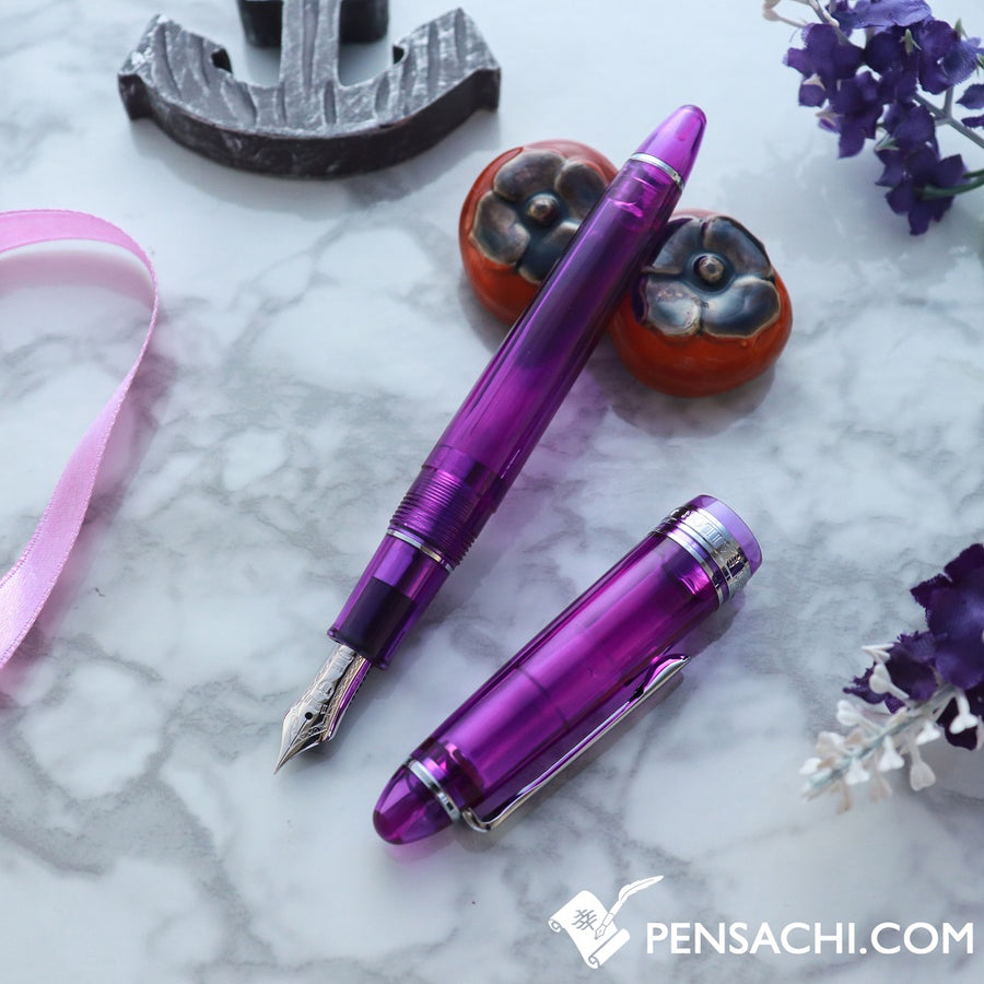 SAILOR Limited Edition 1911 Standard (Mid size) Demonstrator Fountain Pen - Wisteria Purple - PenSachi Japanese Limited Fountain Pen