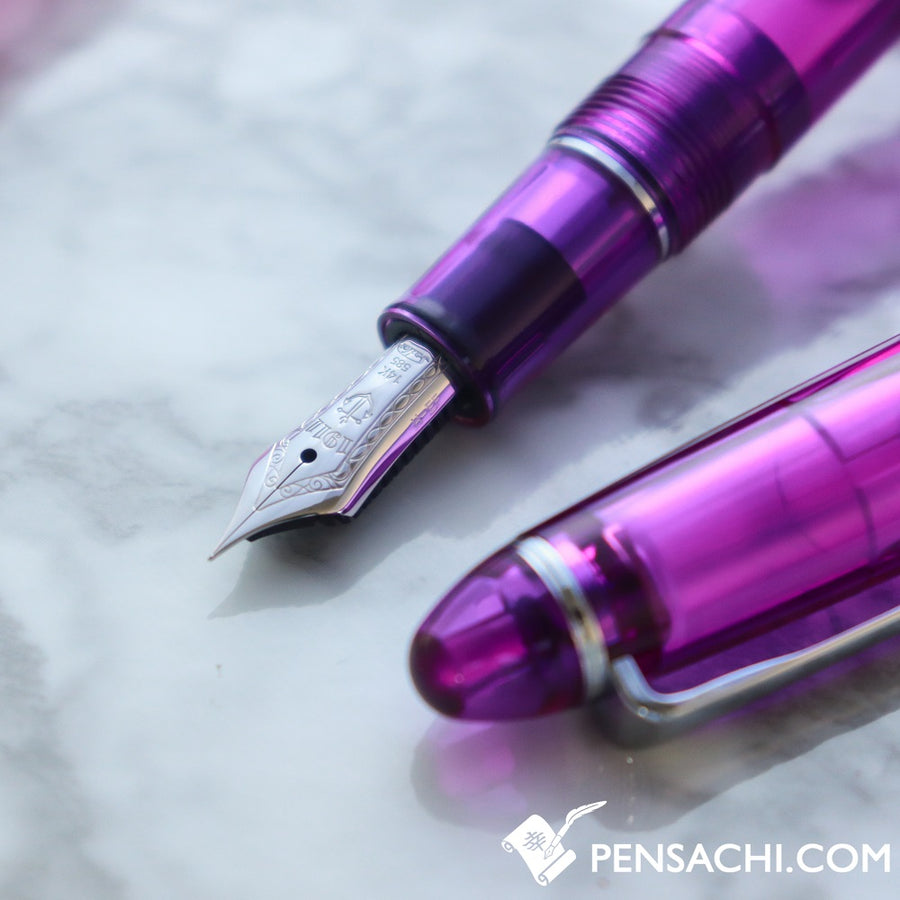 SAILOR Limited Edition 1911 Standard (Mid size) Demonstrator Fountain Pen - Wisteria Purple - PenSachi Japanese Limited Fountain Pen