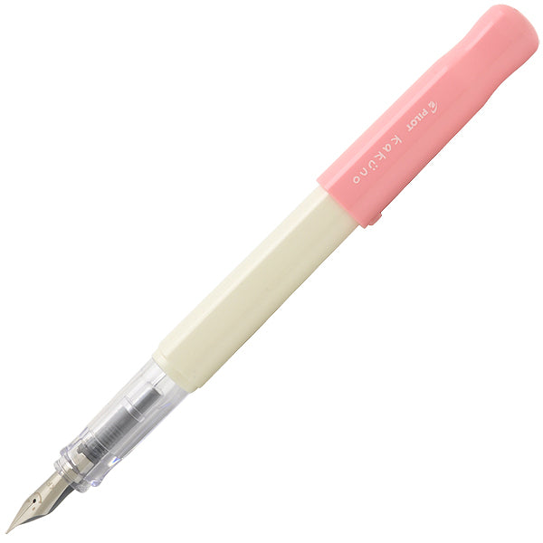 PILOT Kakuno Fountain Pen - White Soft Pink - PenSachi Japanese Limited Fountain Pen