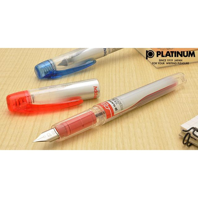 PLATINUM Preppy Fountain Pen - Red - PenSachi Japanese Limited Fountain Pen