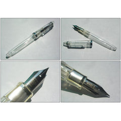 SAILOR Limited Edition 1911 Profit Junior Demonstrator Fountain Pen - Skeleton Chrome - PenSachi Japanese Limited Fountain Pen