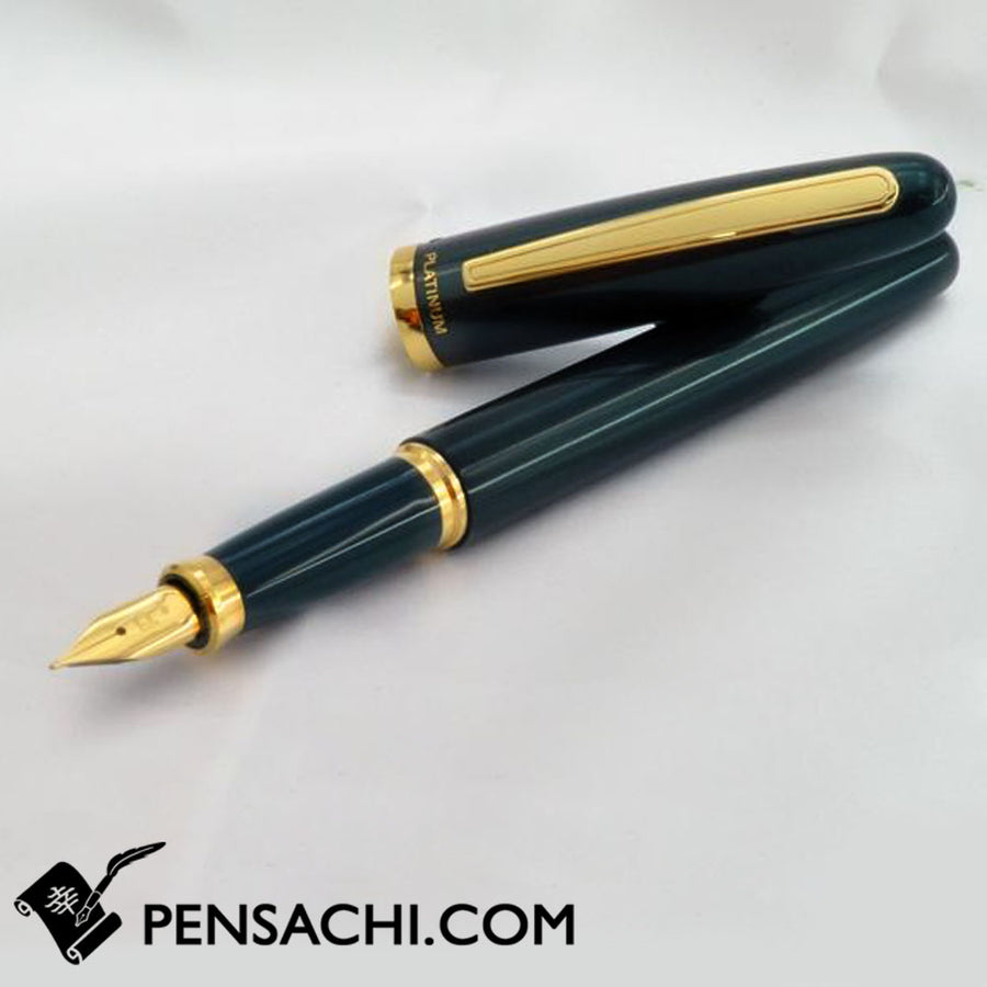 PLATINUM Balance Fountain Pen - Green - PenSachi Japanese Limited Fountain Pen