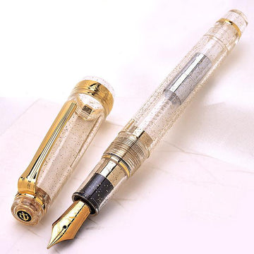 SAILOR Limited Edition Pro Gear Slim (Sapporo) Demonstrator Fountain Pen - Sparkling Clear Transparent - PenSachi Japanese Limited Fountain Pen