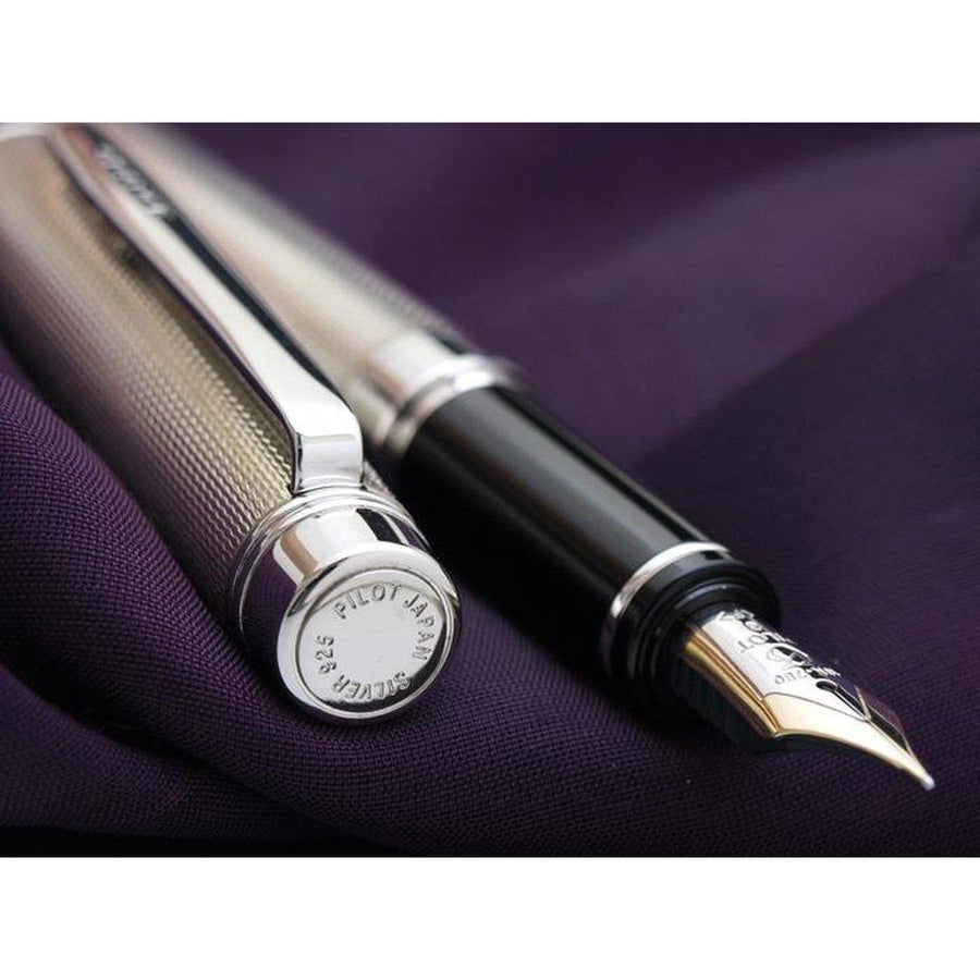 PILOT Grance NC Sterling Silver Fountain Pen - Barleycorn - PenSachi Japanese Limited Fountain Pen