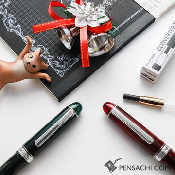 Christmas Gift Set - Noel (Platinum #3776 Century Rhodium) - PenSachi Japanese Limited Fountain Pen