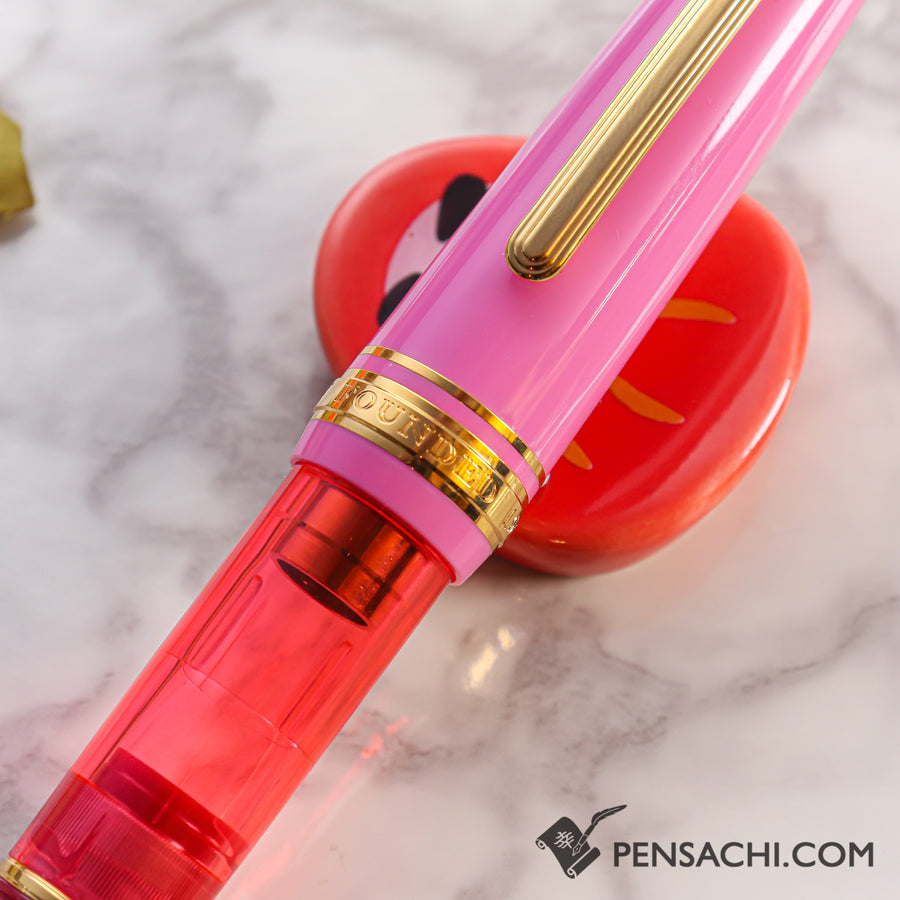 SAILOR Limited Edition Professional Gear Mini Fountain Pen - Crimson - PenSachi Japanese Limited Fountain Pen