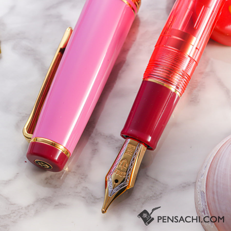 SAILOR Limited Edition Professional Gear Mini Fountain Pen - Crimson - PenSachi Japanese Limited Fountain Pen