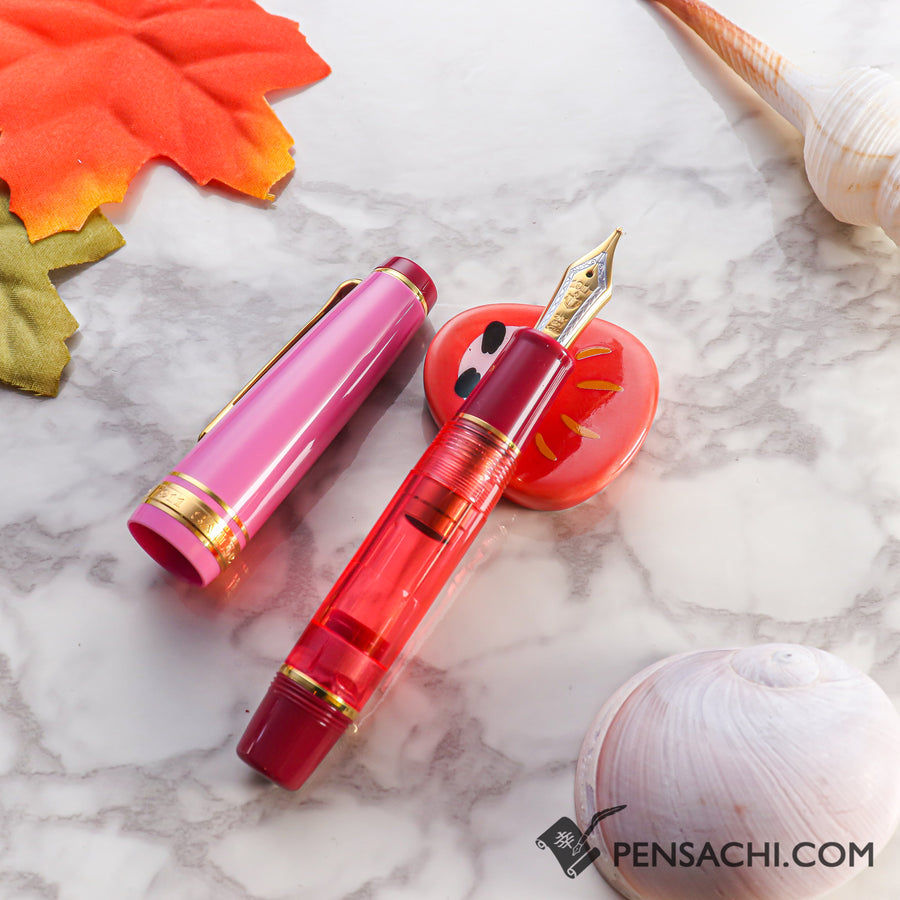 SAILOR Limited Edition Professional Gear Mini Fountain Pen - Crimson - PenSachi Japanese Limited Fountain Pen