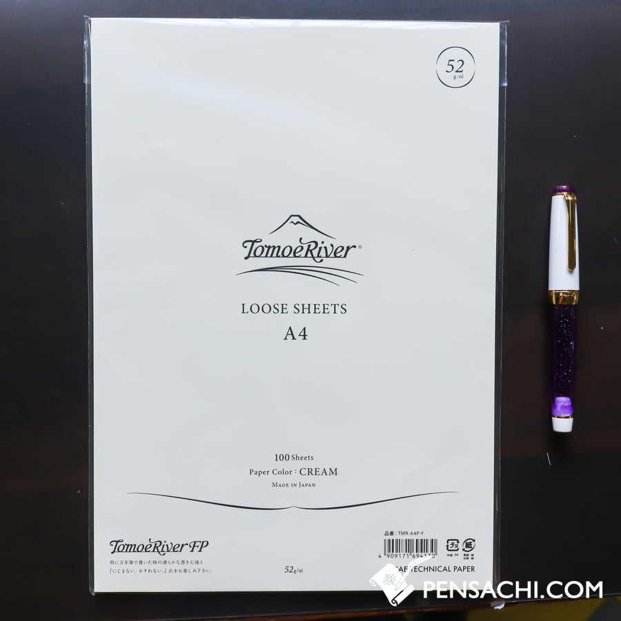 Tomoe River A4 Loose Sheet Paper (100 Sheets) - Cream Plain - PenSachi Japanese Limited Fountain Pen