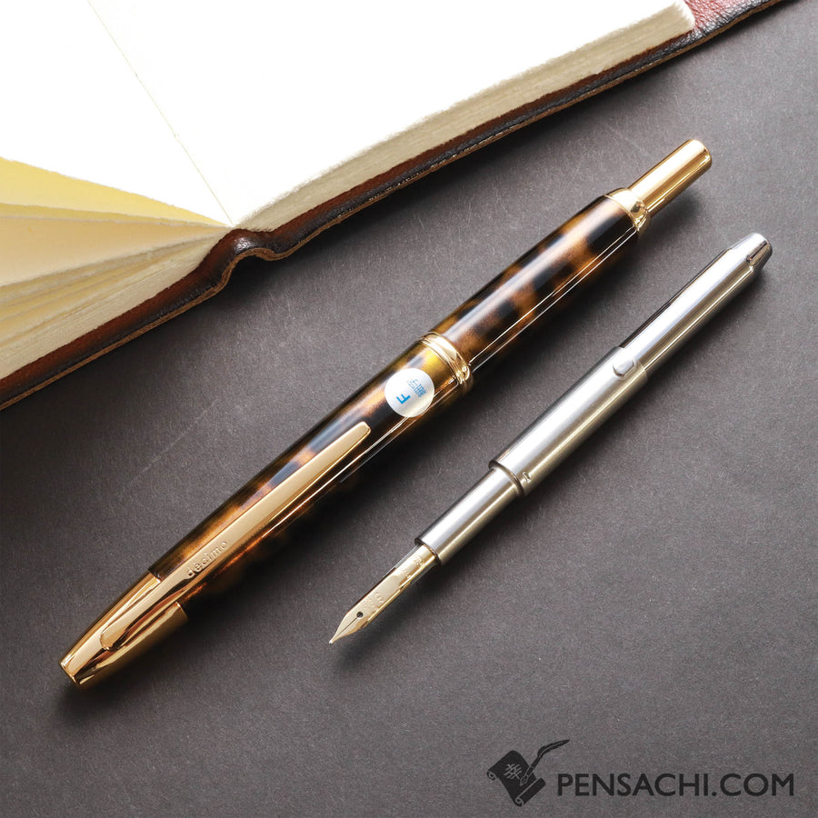 PILOT Limited Edition Vanishing Point Capless Decimo Fountain Pen - Watarase Earth - PenSachi Japanese Limited Fountain Pen