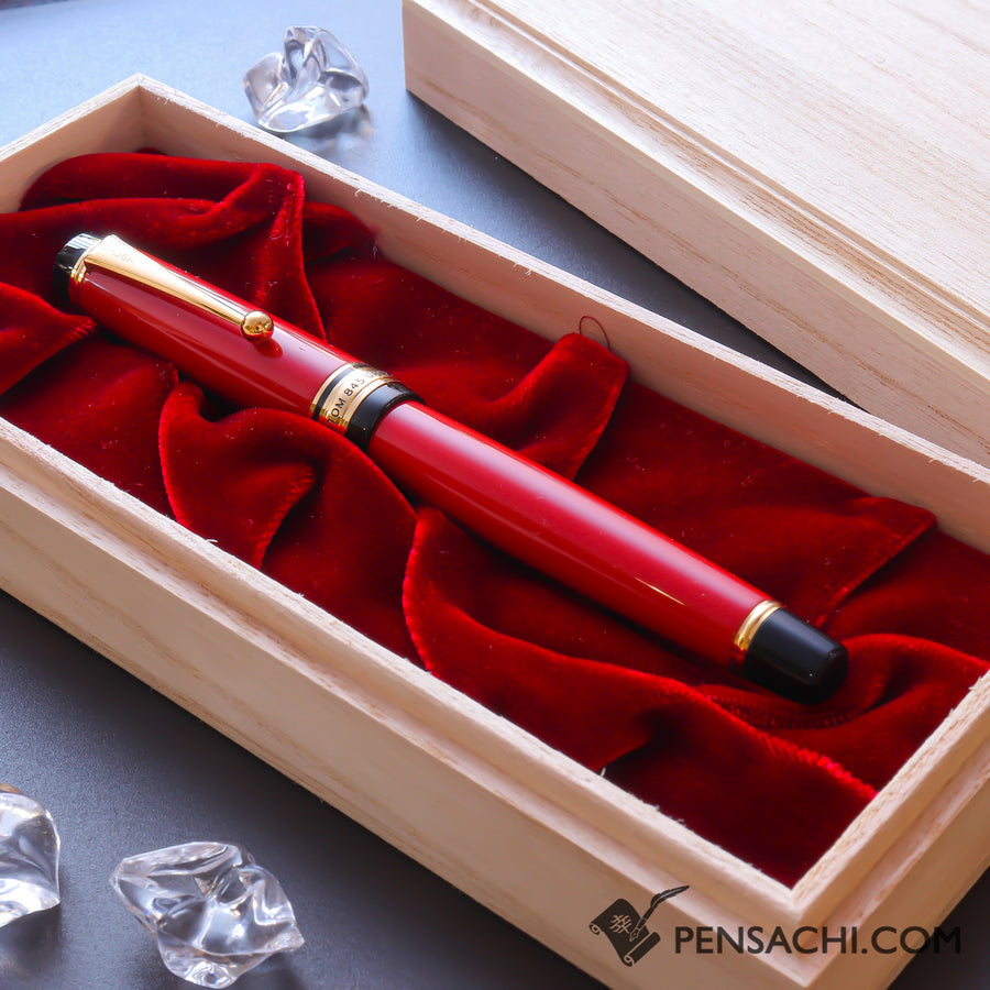 PILOT Custom 845 Fountain Pen - Shu Vermillion - PenSachi Japanese Limited Fountain Pen