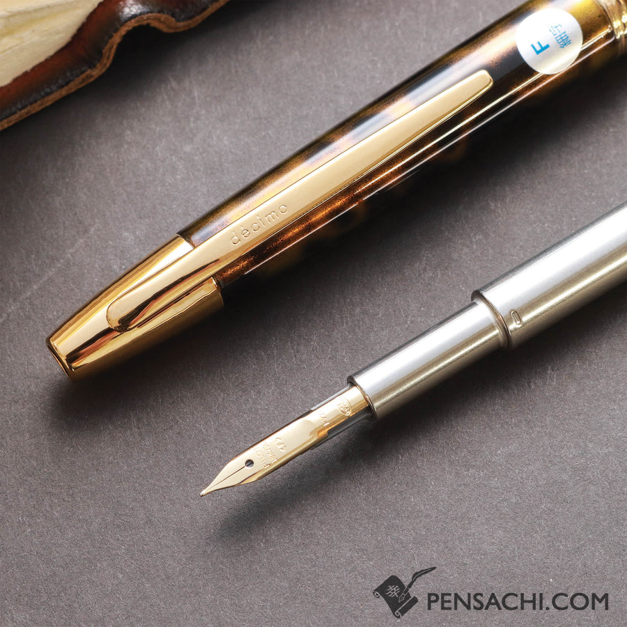 PILOT Limited Edition Vanishing Point Capless Decimo Fountain Pen - Watarase Earth - PenSachi Japanese Limited Fountain Pen