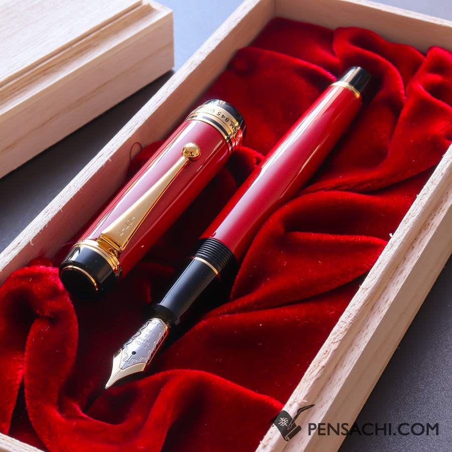 PILOT Custom 845 Fountain Pen - Shu Vermillion - PenSachi Japanese Limited Fountain Pen