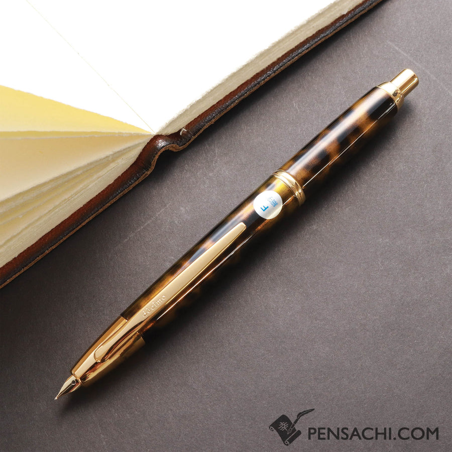 PILOT Limited Edition Vanishing Point Capless Decimo Fountain Pen - Watarase Earth - PenSachi Japanese Limited Fountain Pen