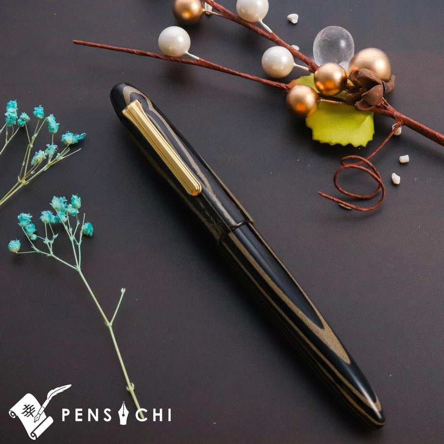 SAILOR Limited Edition King of Pens 1911 Ebonite Fountain Pen - Black Brown - PenSachi Japanese Limited Fountain Pen