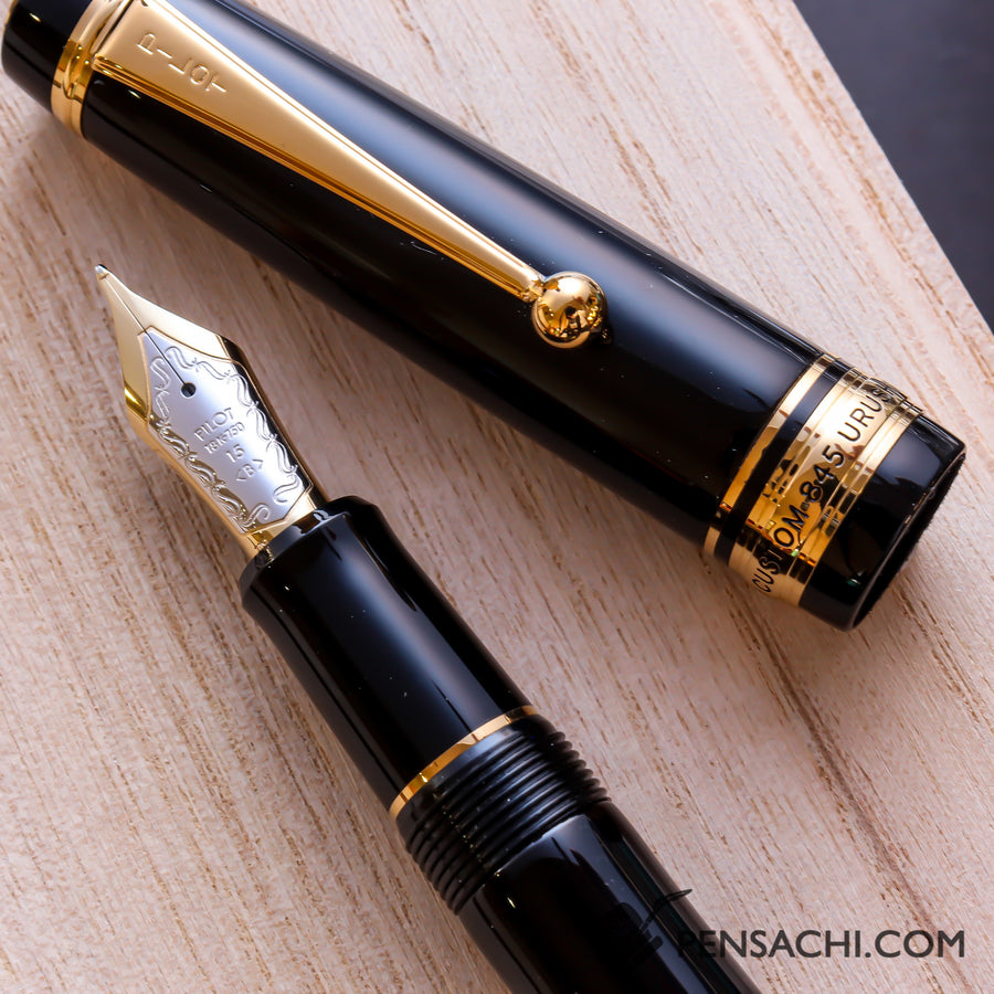 PILOT Custom 845 Fountain Pen - Black - PenSachi Japanese Limited Fountain Pen