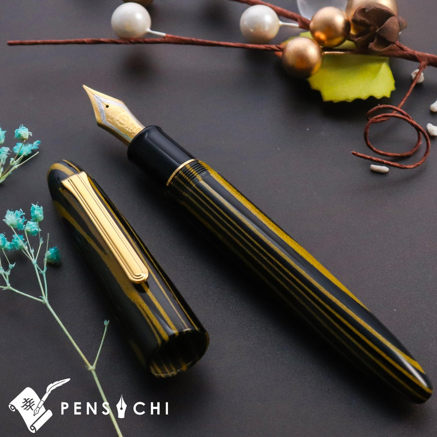 SAILOR Limited Edition King of Pens 1911 Ebonite Fountain Pen - Black Yellow - PenSachi Japanese Limited Fountain Pen