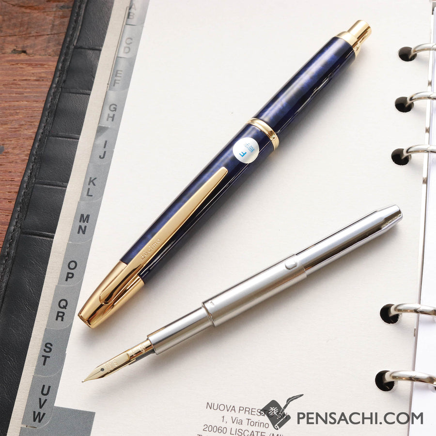 PILOT Limited Edition Vanishing Point Capless Decimo Fountain Pen - Watarase Water Surface - PenSachi Japanese Limited Fountain Pen