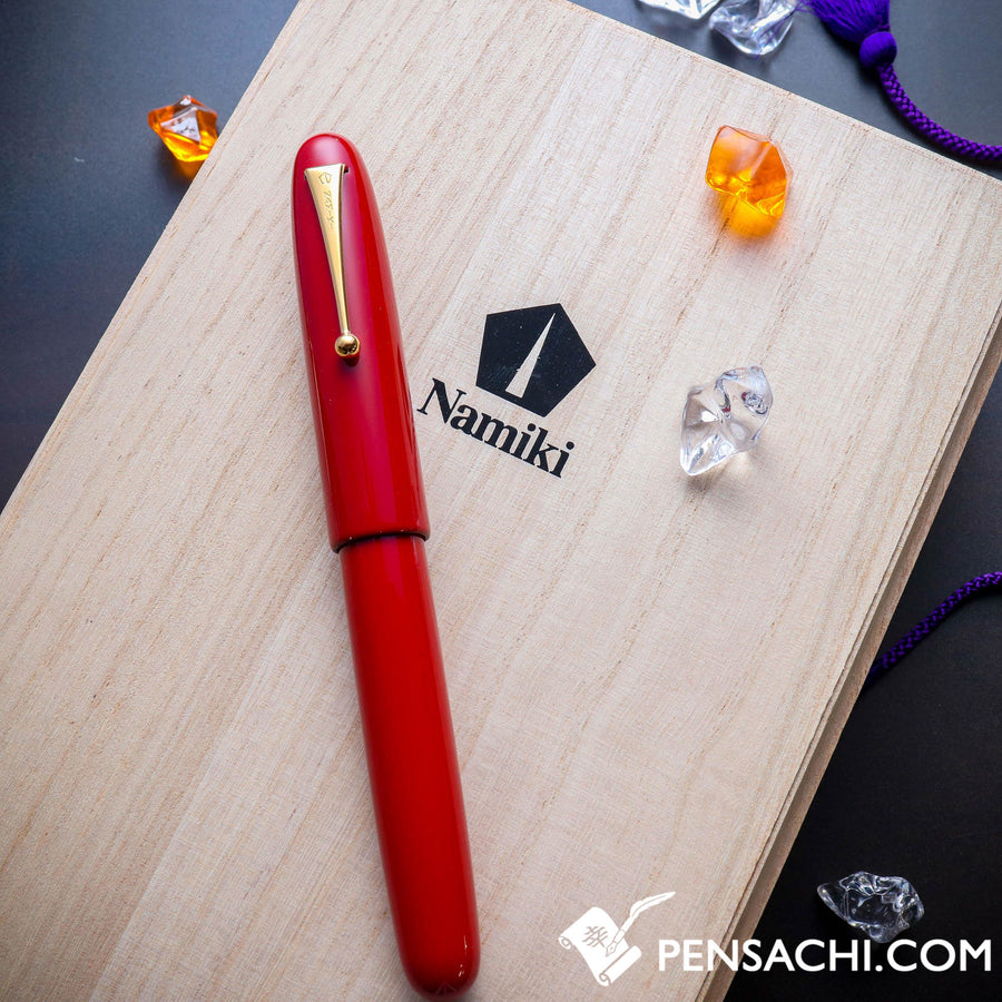 Namiki Urushi Lacquer Vermilion No.50 18kt Gold nib Fountain Pen - PenSachi Japanese Limited Fountain Pen