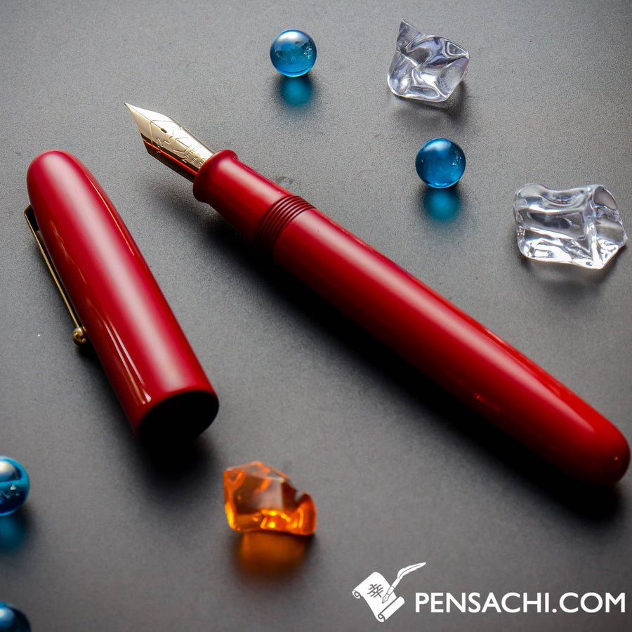 Namiki Urushi Lacquer Vermilion No.50 18kt Gold nib Fountain Pen - PenSachi Japanese Limited Fountain Pen