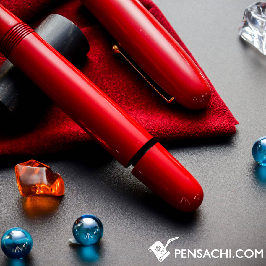 Namiki Urushi Lacquer Vermilion No.50 18kt Gold nib Fountain Pen - PenSachi Japanese Limited Fountain Pen