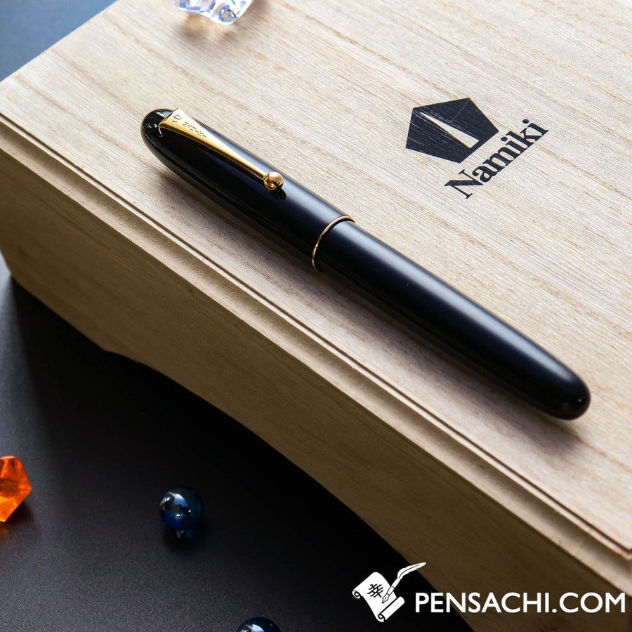 Namiki Urushi Lacquer Black No.20 18kt Gold nib Fountain Pen - PenSachi Japanese Limited Fountain Pen