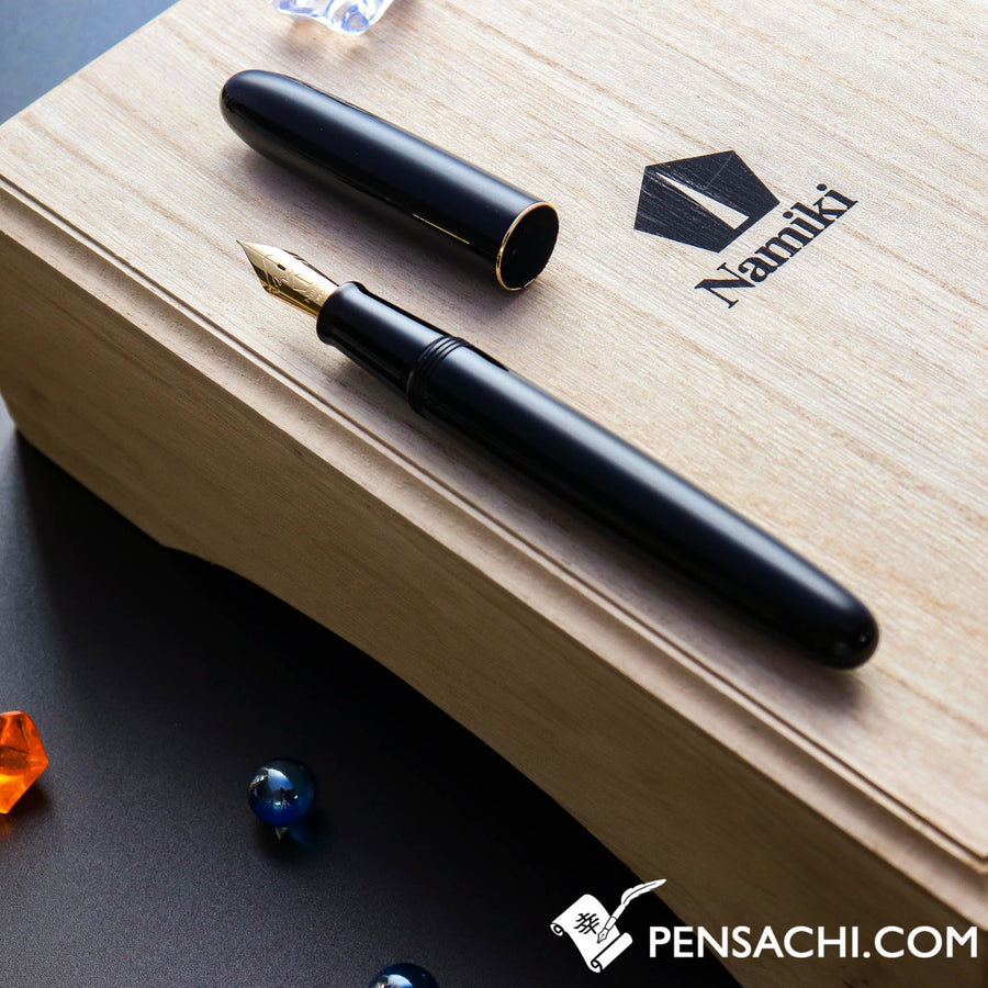 Namiki Urushi Lacquer Black No.20 18kt Gold nib Fountain Pen - PenSachi Japanese Limited Fountain Pen