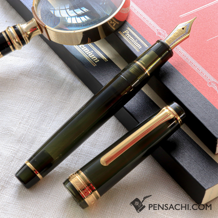 SAILOR Limited Edition Pro Gear Classic Demonstrator Fountain Pen - Dark Green - PenSachi Japanese Limited Fountain Pen