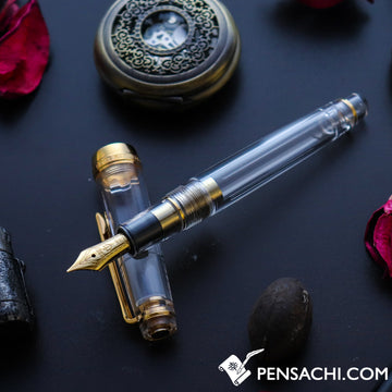 SAILOR Limited Edition Pro Gear Slim (Sapporo) Demonstrator Fountain Pen - Transparent Gold - PenSachi Japanese Limited Fountain Pen