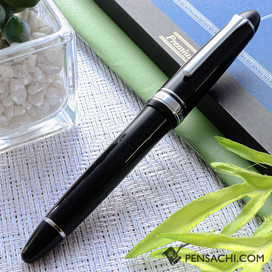 SAILOR 1911 Large (Full size) Fountain Pen - Black Silver - PenSachi Japanese Limited Fountain Pen
