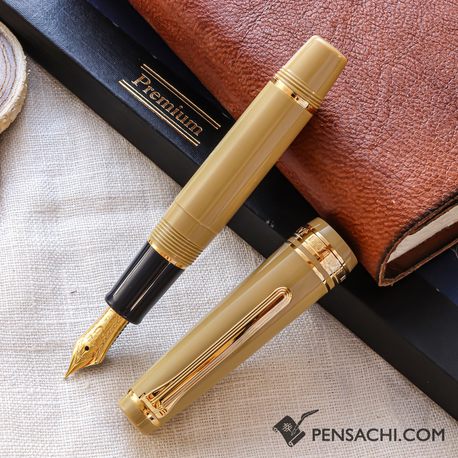 SAILOR Pro Gear Slim Mini Fountain Pen - Mustard Yellow - PenSachi Japanese Limited Fountain Pen