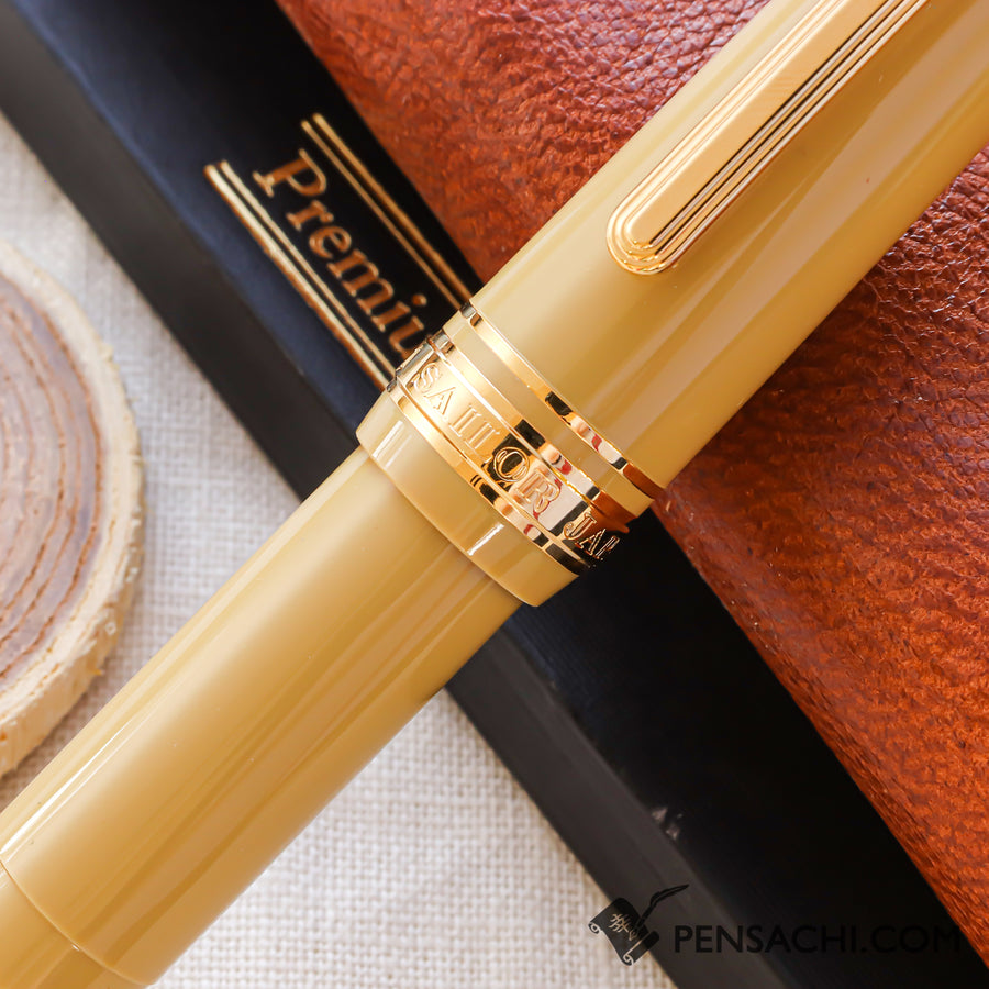 SAILOR Pro Gear Slim Mini Fountain Pen - Mustard Yellow - PenSachi Japanese Limited Fountain Pen