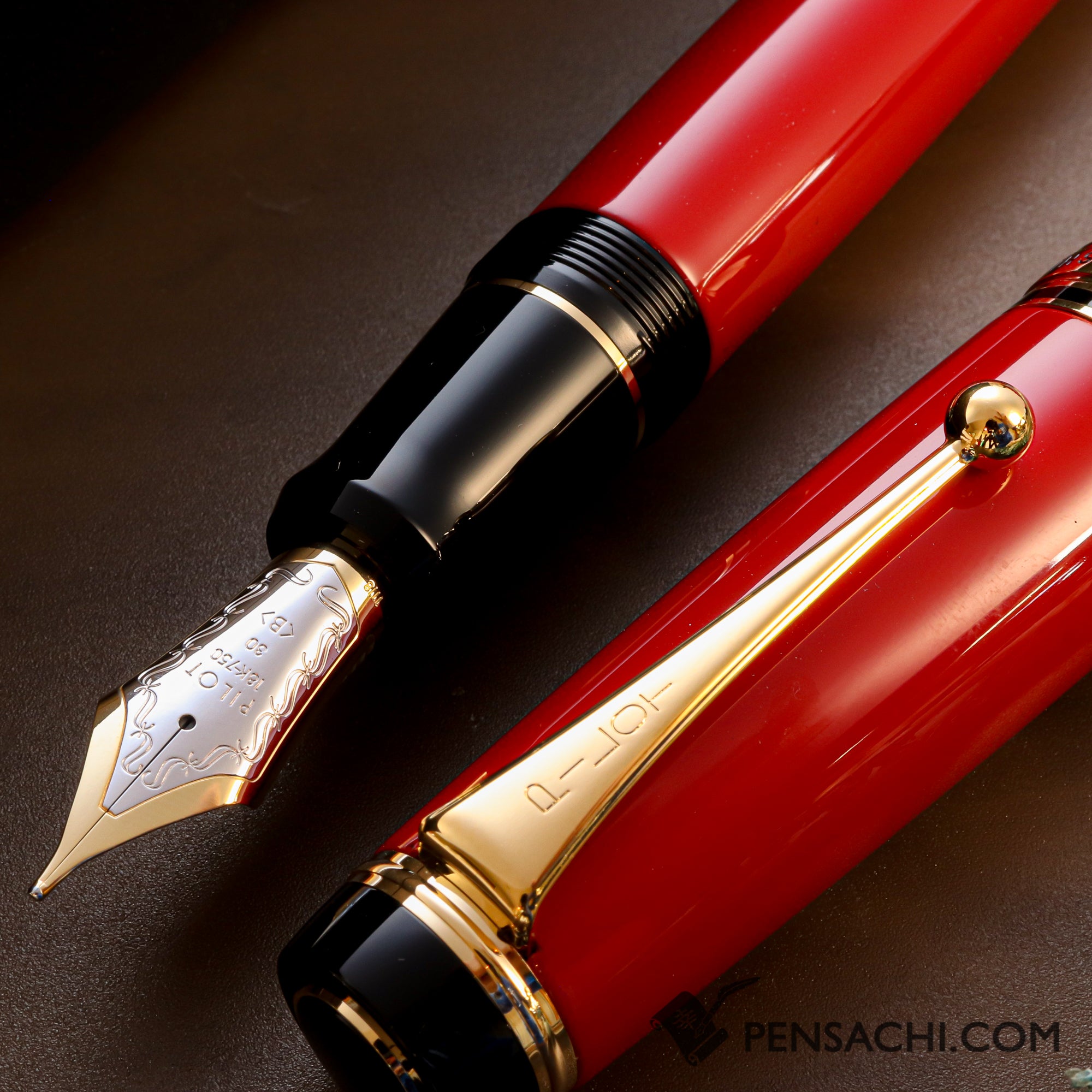 PILOT Custom Urushi Fountain Pen - Shu Vermillion– PenSachi