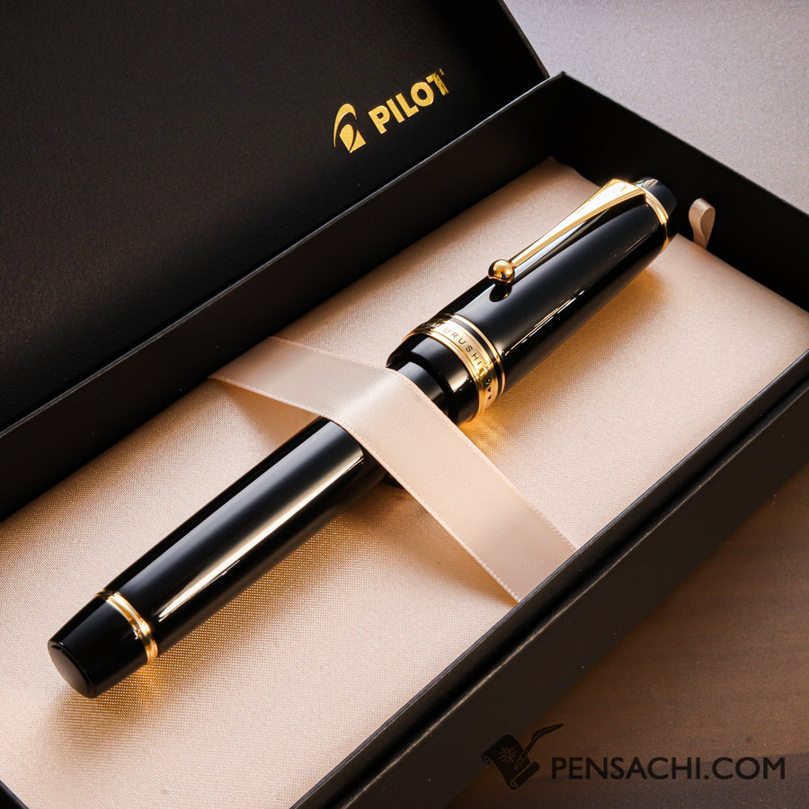 PILOT Custom Urushi Fountain Pen - Black - PenSachi Japanese Limited Fountain Pen