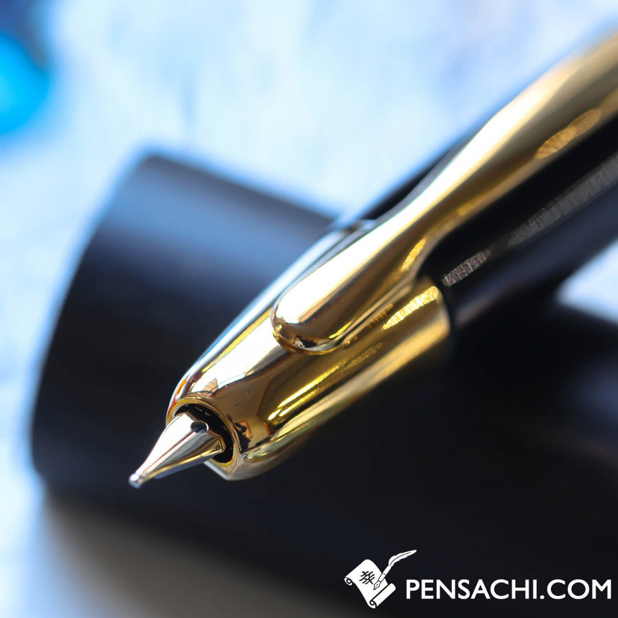 PILOT Vanishing Point Capless Gold Fountain Pen - Black - PenSachi Japanese Limited Fountain Pen