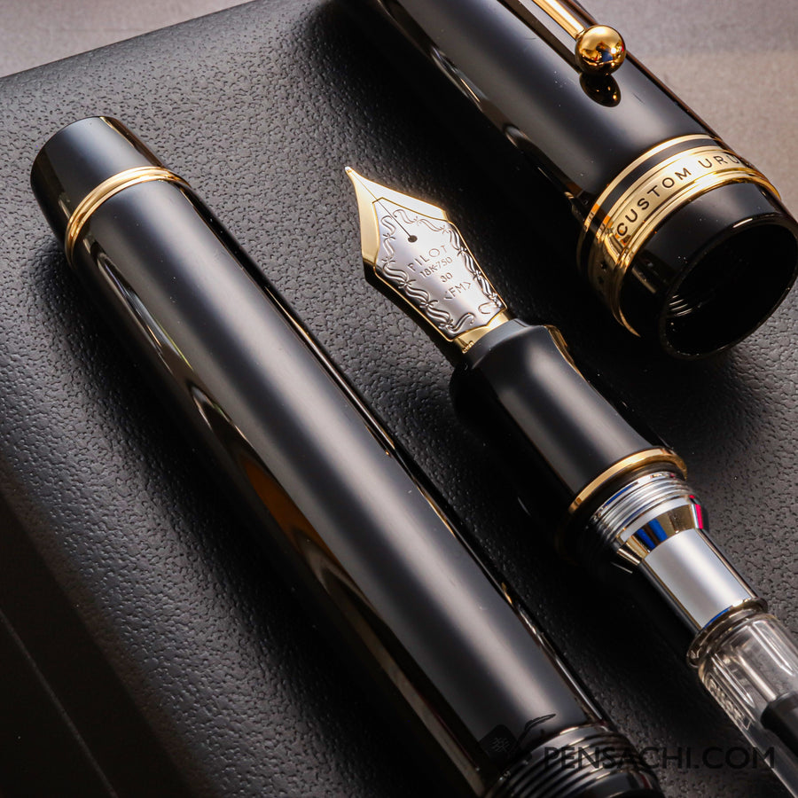 PILOT Custom Urushi Fountain Pen - Black - PenSachi Japanese Limited Fountain Pen